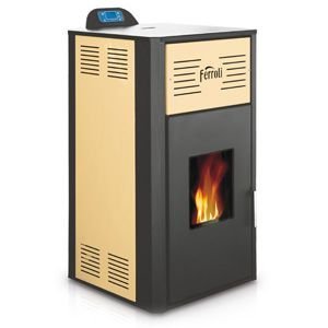 Ferroli Breta Pelet kominek z płaszczem wodnym 12 kW