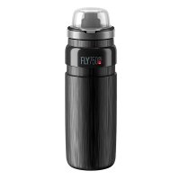 Bidon Elite FLY MTB TEX Czarny, Szare Logo 750 ml 