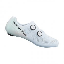 Buty szosowe Shimano S-PHYRE SH-RC903 Wide — białe, rozmiar 45 (SPD-SL)