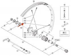 Szprycha Shimano WH-M785-R-275 285 mm