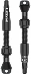 Zawory tubeless Lezyne Tubeless Valve CNC Pro 44 mm — czarne (Presta), komplet 2 szt.