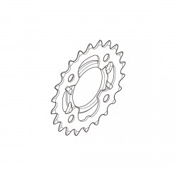 Zębatka Shimano Alivio FC-M430-8 22T czarna