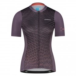 Koszulka damska SHIMANO COLORE z krótkim rękawem brązowa rozmiar S