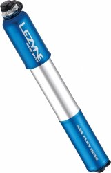 Pompka ręczna Lezyne CNC Alloy Drive Medium — niebieska (gloss blue), HV, 90 PSI