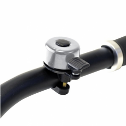 Dzwonek OXF Mini-Flick srebrny, średnica obejmy 22,2 mm