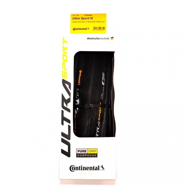 Opona Continental Ultra Sport III 700x23C – Zwijana, Czarna