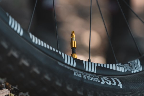 Zawory tubeless Lezyne Tubeless Valve CNC 80 mm — niebieskie, aluminiowe