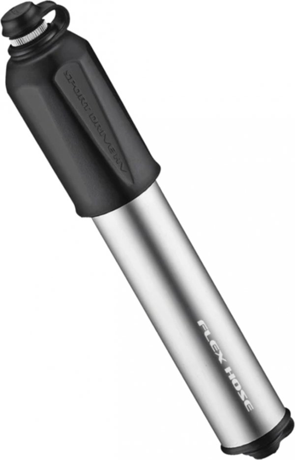 Pompka ręczna Lezyne CNC HV Sport Drive — jasnoszara/srebrna