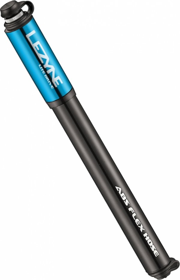 Pompka ręczna Lezyne CNC Lite Drive Medium — niebieska (gloss), 160 PSI (21,6 cm)