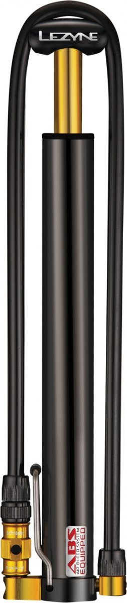 Pompka Lezyne Mini CNC Micro Floor Drive HV — czarna, 90 PSI / 6,2 bar