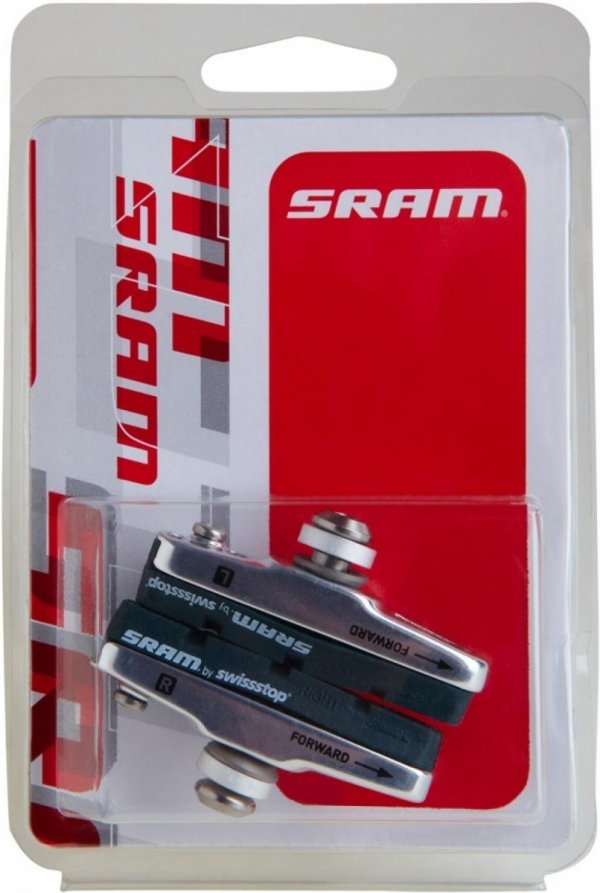 Klocki hamulcowe SRAM Force ze szczękami SwissStop czarne (para)