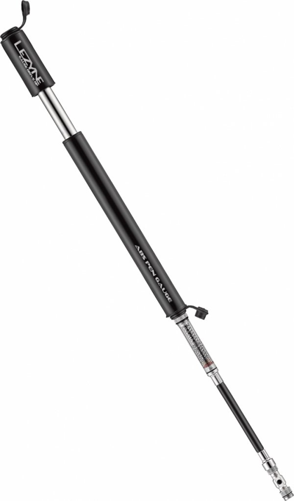 Pompka ręczna Lezyne CNC Gauge Drive HP-M — czarna, z manometrem, 120 PSI / 8,3 bar