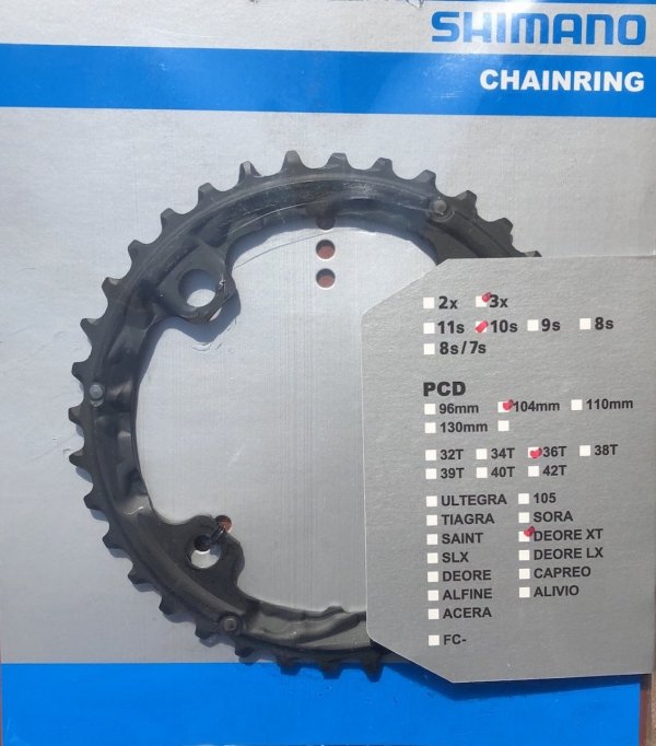 Zębatka Shimano SLX FC-M670/T781 36T-AL.