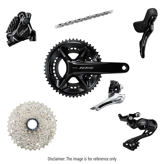 Grupa Shimano 105 R7120 mech. 2x12 172,5 mm 52/36T 11–34T