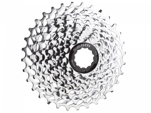 Kaseta SRAM PG-1050 10-rzędowa 11–28T — srebrna