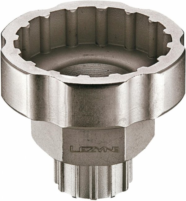 Klucz 2w1 do suportu zewnętrznego i lockringu kasety Lezyne EXBBT-CLT — stal CNC, 32 mm