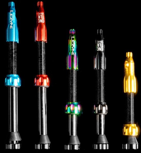 Zawory tubeless Lezyne Tubeless Valve CNC — aluminiowe - żółte