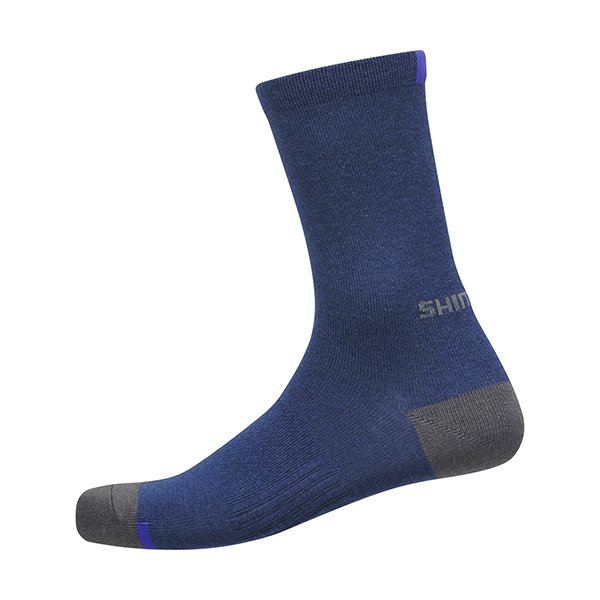 Skarpetki kolarskie Shimano Performance Wool — Navy, rozmiar S–M (36–40)