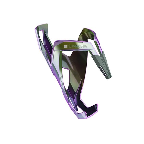 Elite Koszyk na Bidon Custom Race Plus Shiny Green Violet