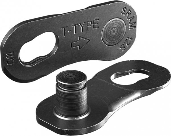 Spinka SRAM PowerLock T-Type 12s — czarna PVD, opakowanie 50 szt.