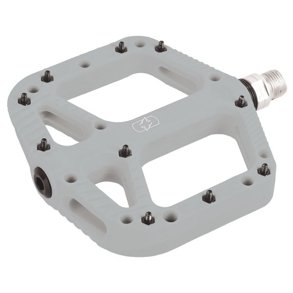 Pedały OXF Loam 20 Flat szare nylon oś 9/16 20 pinów