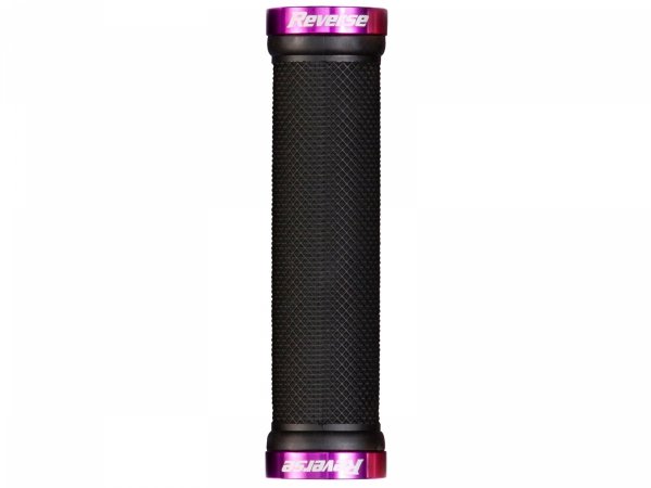 Chwyty rowerowe REVERSE Classic Lock-On 29 mm 130 mm czarno-fioletowe