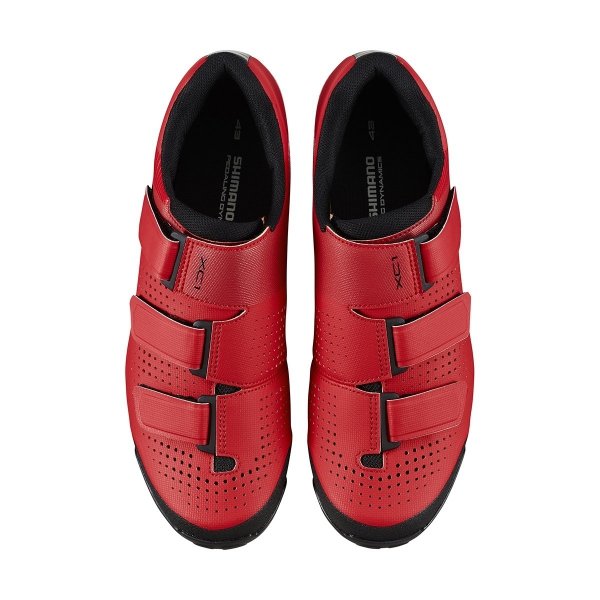 Buty SPD MTB Shimano SH-XC100 czerwone, rozmiar 45