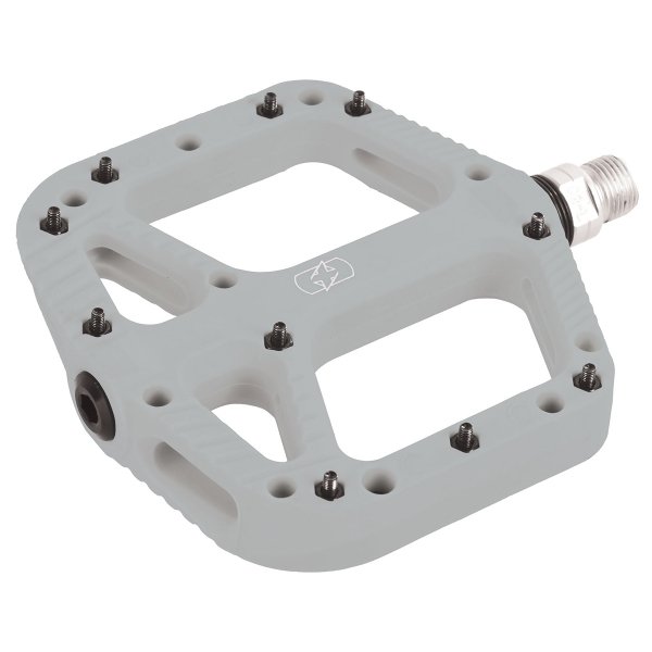 Pedały OXF Loam 20 Flat szare nylon oś 9/16 20 pinów