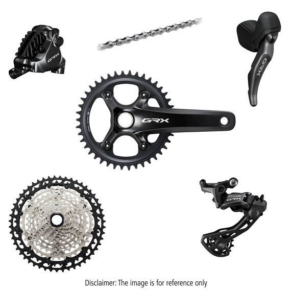 Grupa Shimano GRX 820 1x12 170 mm 40T 10-45T