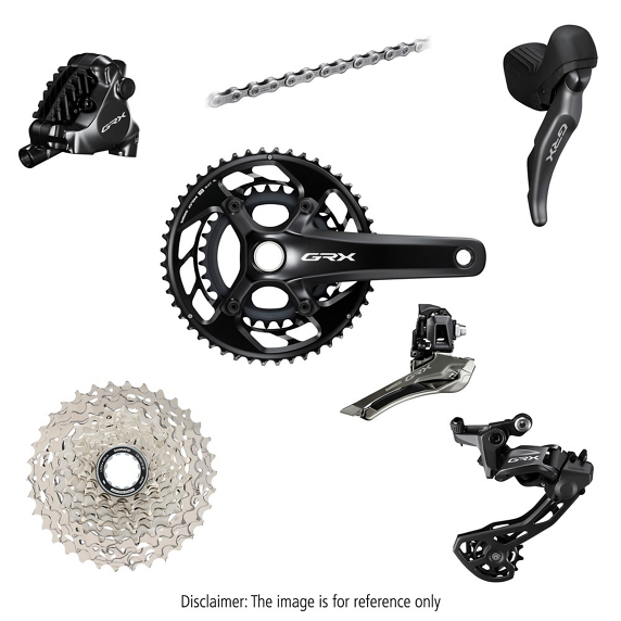 Grupa Shimano GRX 820 2x12 mech. 170 mm 48/31T 11-36T