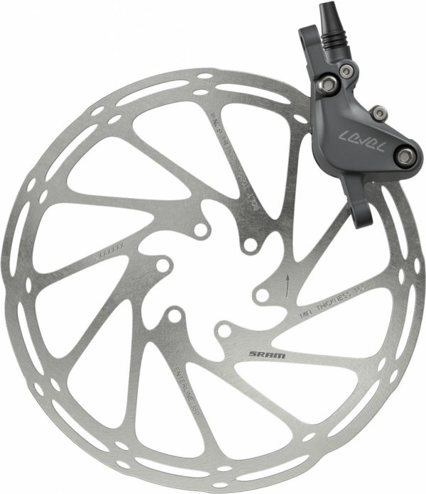 Hamulce tarczowe SRAM Level Bronze Stealth 2-Piston — przód, Dark Polar, przewód 950 mm