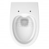 CERSANIT - Set 5905 - miska zawieszana MODUO PLUS OVAL CleanOn z deską SLIM WRAP duroplastowa antybakteryjna wolnoopadająca z funkcją łatwego wypinania  S701-725