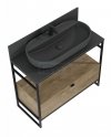 ELITA UMYWALKA BABETTE 82x42 NABLATOWA, CERAMICZNA ANTHRACITE MATT 145108/RE040820016010