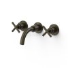 TRES MONTBLANC Bateria dwuuchwytowa podtynkowa umywalkowa- czarny brąz 28330001KMB