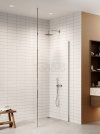 NEW TRENDY Kabina prysznicowa NESTA WALK-IN U 70x200 szkło czyste 8mm Active Shield 2.0 - WSPORNIK SUFITOWY K-1714-WS