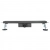 AQUALINE Odpływ liniowy podłogowy 2w1 70cm grafitowy LG04700