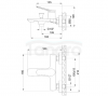 INVENA Bateria wannowa z zestawem natryskowym Alonia złoto szczotkowane BW-70-009-V