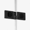 NEW TRENDY Kabina prysznicowa przyścienna drzwi uchylne REFLEXA BLACK 80x120x200 POLSKA PRODUKCJA  EXK-1353	/EXK-1354