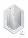 NEW TRENDY Kabina prysznicowa REFLEXA BLACK 1D prostokątna P 80x100x200 szkło czyste 6mm Active Shield 2.0 EXK-4919
