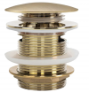REA - Korek wannowy uniwersalny Klik-Klak Złoty Szczotkowany 6cm