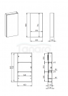 ELITA SZAFKA WISZĄCA FOR ALL 40 1D (12,6) SAGE MATT RE140400061470