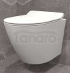 AQUAFORM - miska wc VIGO Rimless z deską duroplastową SLIM wolnoopadającą, kolor biały  CE-MW-003-11-RIM