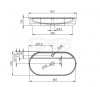 ELITA UMYWALKA BABETTE 82x42 BLAT, CERAM FUME MATT 146044/RE040820017020