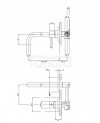 OMNIRES Bateria umywalkowa podtynkowa Y1215HCP