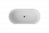 BESCO Wanna wolnostojąca Lova 160x74 + klik-klak złoty czyszczony od góry #WWM-160-LKG