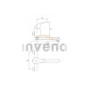 INVENA - Bateria zlewozmywakowa ścienna z wylewką 20cm MISTRIS BC-79-001-B