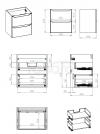 ELITA SZAFKA 58.5 x 63.5 x 44.2 HELO 60 2S SAGE MATT PDW RE010600201470