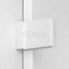 NEW TRENDY Kabina prysznicowa walk in Avexa White 80x200, jednoelementowa. Ze wzorem ramki. Grubość szkła 6mm  EXK-2993