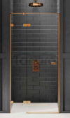 NEW TRENDY Drzwi prysznicowe AVEXA COPPER BRUSHED 110x200 EXK-3537