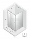 NEW TRENDY Kabina prysznicowa szkło 6mm AVEXA GOLD BRUSHED 120x70x200 EXK-3034/EXK-3064